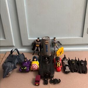 1989-1997 Batman McDonald & Taco Bell Toys, ERTL cars, Kenner Bat Signal Jet